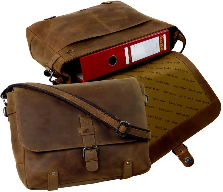 LandLeder kožená messenger taška 1048-25