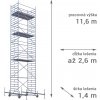 RUX MOBILO 1400 11,6 m 260 cm