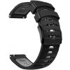 eses Silikónový vzorkovaný remienok - Čierno sivý, 22 mm