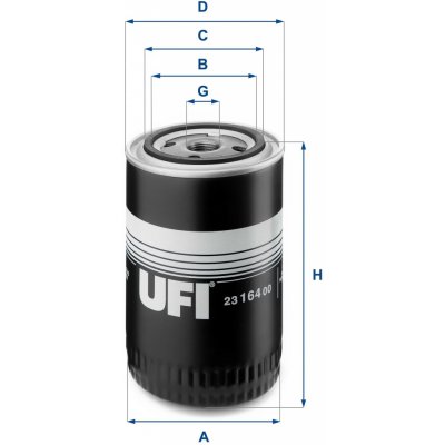Olejový filter UFI 23.164.00