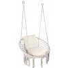 Závesné kreslo Bocianie hniezdo TOGO krémové s vankúšmi