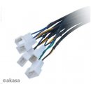 AKASA kabel FLEXA FP5S pro připojení 5 PWM ventilátorů / 4pin(F) a SATA na 5 x 4pin PWM / AK-CBFA07-45 / 45cm, AK-CBFA07-45