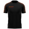 Tričko T-SHIRT POLY BAND čierna-fluo oranžová 3XL