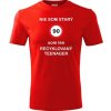 Červené tričko som recyklovaný teenager 90 - darček pre mužov k 90 narodeninám L