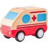 Woody Auto sanitka so zvukmi a svetlom, zotrvačník