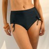 Blancheporte plavkové nohavičky Solaro s viazačkami čierna