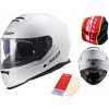 PRILBA PLNÁ LS2 FF800 STORM II SOLID WHITE BIELA XL