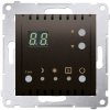 Termostat s displejom (vnútorný senzor), hnedá matná
