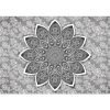 Fototapeta na stenu - FT4713 - Čiernobiela mandala 312cm x 219cm - Vliesová fototapeta