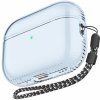AhaStyle transparentný obal s pútkom pre AirPods Pro 2 - modrý - možnosť vrátiť tovar ZADARMO do 30tich dní
