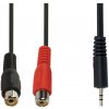SOLEX EN33 Kábel 2RCA zásuvka na JACK 3,5st vidlica 3m