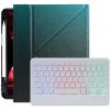AppleKing puzdro s farebne podsvietenou klávesnicou a priestorom na Apple Pencil pre iPad 10,2