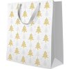 Darčeková taška vianočná 26,5x13x33,5 cm Christmas Tree Check PREMIUM
