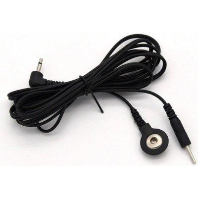 Slave4master E-Stim Cable 2.5 mm / 2 mm / Snap, kábel pre pripojenie elektród