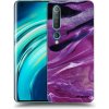 Picasee silikónový čierny obal pre Xiaomi Mi 10 - Purple glitter