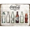 Plechová ceduľa Coca-Cola - Bottle Evolution, 40 x 30 cm