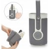 PRENOSNÝ TURISTICKÝ OHRIEVAČ NA FĽAŠE ELEKTRICKÝ USB 5V 2A SIVÝ
