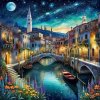 Diamantové malování Noční Benátky