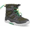 Xero Shoes Barefoot detské snehule Xero - Alpine Pull-on Youth Army zelene