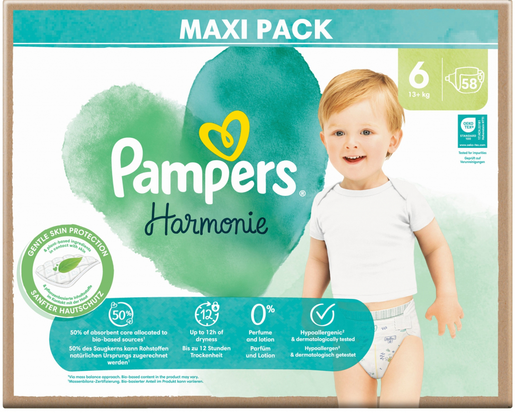 Pampers Harmonie 6 58 ks