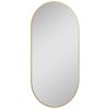 Elita Sharon zrkadlo 52x92 cm oválne s osvetlením zlatá RE060520015570