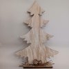 DECOLED Drevená dekorácia stromčeka 13,5 × 4 × 30 cm, stojaca