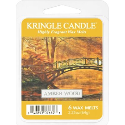 Kringle Candle Amber Wood vosk do aromalampy 64 g