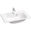 Ravak Classic Slim - Umývadlo 70x45 cm, s prepadom, s otvorom na batériu, biela XJX01170001