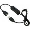 PremiumCord kupaasw1 USB 2.0 s vypínačem 1m černý