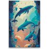 Maľovanie podľa čísel - Delfíní záliv - 40x60 cm, plátno vypnuté na rám - výroba CZ