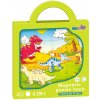 Magnetické puzzle dinosaury 2v1 – 40 dielikov