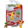 Jazwares Pokémon Battle Figure Fennekin a Bonsly 5cm