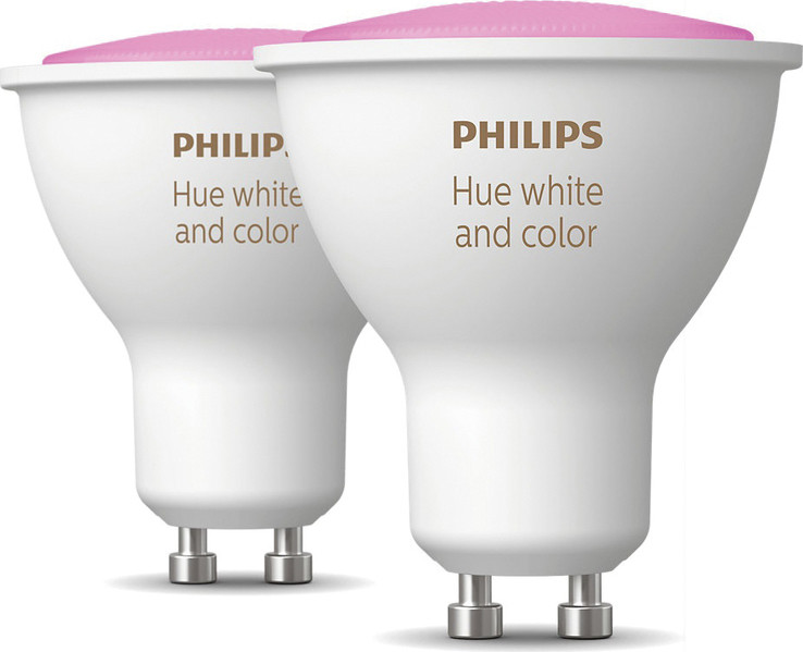 Philips Hue White and Color Ambience, 2x žiarovka , 5,7 W RGB DIM GU10