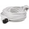 Home NV 2-20/WH/1,5 predlžovačka, 20 m, kábel H05VV-F 3G1,5 mm2, prevedenie IP 20, 250V~/16A/3680W, zástrčka v tvare rúrky a rovná kyvná zásuvka, farba biela Home by Somogyi