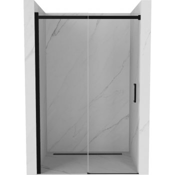 MEXEN Sprchové dvere posuvné OMEGA čierne 130 cm