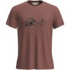 Icebreaker Merino Blend Core SS Tee Canoe Companions Men hnedá
