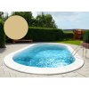 BWT Bazénová fólia oválna 700 x 300 x 120 cm Sand - Hrúbka 0,8 mm/so závesným lemom P1