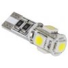 Autožiarovka LED (Canbus) T10 5xSMD5050,biela