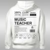 Music Teacher Label dámska mikina s kapucňou