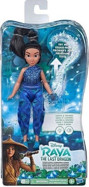 Hasbro Disney Raya: mladá Raya so svietiacim kvetom Kumandry a zvuky