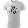 Srdce zdravia - Pánske tričko Fantasy športové - 2XL ( Biela )