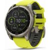 Garmin - fenix 8 Solar Sapphire - 47 mm - Titanium with Amp Yellow | Graphite Silicone Band, EU
