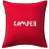 Camper nápis - Vankúš 50x50 - 50x50 - Iba poťah ( Červená )
