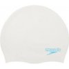 Speedo Junior Plain Moulded Silicone Cap White