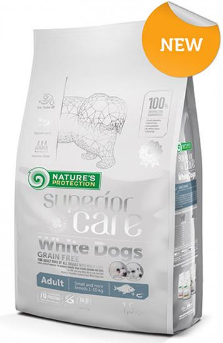 Nature\'s Protection PRO Superior care white dog GF Adult white fish Large breeds 17 kg