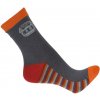 Sivo-oranžové ponožky SKATY