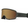 Giro Zimní brýle GIRO CRUZ OLIVE GREEN STACKED (OTG) (válcové) (zrcadlové čočky barvy AMBER GOLD 19-42% S2)