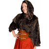 House of Warfare Středověká kožešinová kápě s kapucí