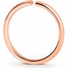 Piercingový prsteň K08x9 z ružového zlata