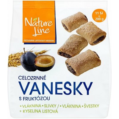 Nature Line Vanesky celozrnné sušienky s fruktózou 200 g